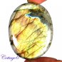 Certfied 107.20Cts. NATURAL GOLDEN FLASH LABRADORITE CABOCHON GEMSTONE C6-2603