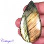 Certfied 102.60Cts. NATURAL GOLDEN FLASH LABRADORITE CABOCHON GEMSTONE C6-2592