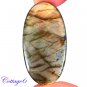 Certfied 100.95Cts. NATURAL GOLDEN FLASH LABRADORITE CABOCHON GEMSTONE C6-2580