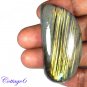 Certified 102.25Cts. NATURAL GOLDEN FLASH LABRADORITE CABOCHON GEMSTONE C6-2575