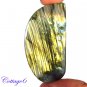 Certified 102.25Cts. NATURAL GOLDEN FLASH LABRADORITE CABOCHON GEMSTONE C6-2575