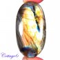 Certfied 100.65Cts. NATURAL GOLDEN FLASH LABRADORITE CABOCHON GEMSTONE C6-2569