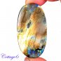 Certfied 100.65Cts. NATURAL GOLDEN FLASH LABRADORITE CABOCHON GEMSTONE C6-2569