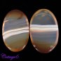 Certfied   AAA+++ 40.65Cts. NATURAL ONYX AGATE MATCHED PAIR OVAL CABOCHON GEMSTONE C6-07