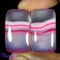 Certfied 31.10Cts. NATURAL ONYX AGATE MATCHED PAIR CABOCHON GEMSTONE C6-06