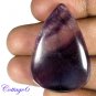 Certified 59.82Cts. NATURAL  FLUORITE PEAR SHAPE CABOCHON GEMSTONE C6-950