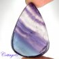Certified 59.82Cts. NATURAL  FLUORITE PEAR SHAPE CABOCHON GEMSTONE C6-950