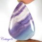 Certified 59.82Cts. NATURAL  FLUORITE PEAR SHAPE CABOCHON GEMSTONE C6-950