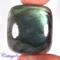 Certfied  52.70Cts. NATURAL BLUE FIRE LABRADORITE CUSHION SHAPE CABOCHON GEMSTONE C6-963