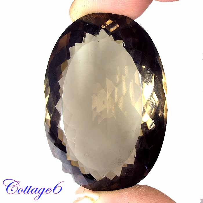 Certified AA +++ 154.23Cts. NATURAL BROWN SMOKY QUARTZ OVAL SHAPE CUT GEMSTONE C6-2301