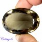 Certified AA +++ 154.23Cts. NATURAL BROWN SMOKY QUARTZ OVAL SHAPE CUT GEMSTONE C6-2301