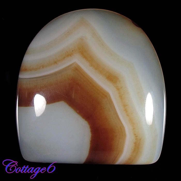 Certifiede 44.67Cts. NATURAL MULTI ONYX AGATE CABOCHON GEMSTONE AFRICA C6-974