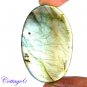 Certified 95.57Cts. NATURAL MULTY FIRE LABRADORITE OVAL SHAPE CABOCHON GEMSTONE C6-2170
