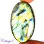 Certified 86.66Cts. NATURAL GOLDEN FIRE LABRADORITE OVAL SHAPE CABOCHON GEMSTONE C6-2157