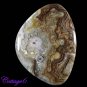 Certified 122.88Cts. NATURAL CRAZY LACE AGATE FANCY SHAPE CABOCHON GEMSTONE C6-2137