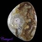 Certified 122.88Cts. NATURAL CRAZY LACE AGATE FANCY SHAPE CABOCHON GEMSTONE C6-2137