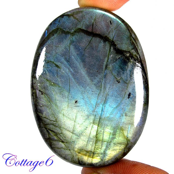 Certified 174.95Cts. NATURAL MULTY FIRE LABRADORITE OVAL SHAPE CABOCHON GEMSTONE C6-2154