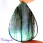 Certified 113.15Cts. NATURAL MULTY FIRE LABRADORITE PEAR SHAPE CABOCHON GEMSTONE C6-2161