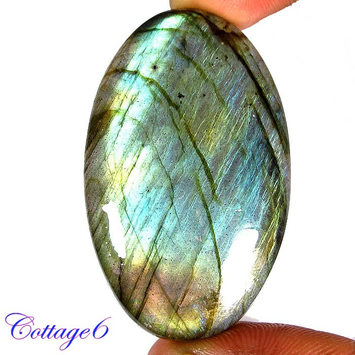 Certified 110.85Cts. NATURAL MULTY FIRE LABRADORITE OVAL SHAPE CABOCHON GEMSTONE C6-2158