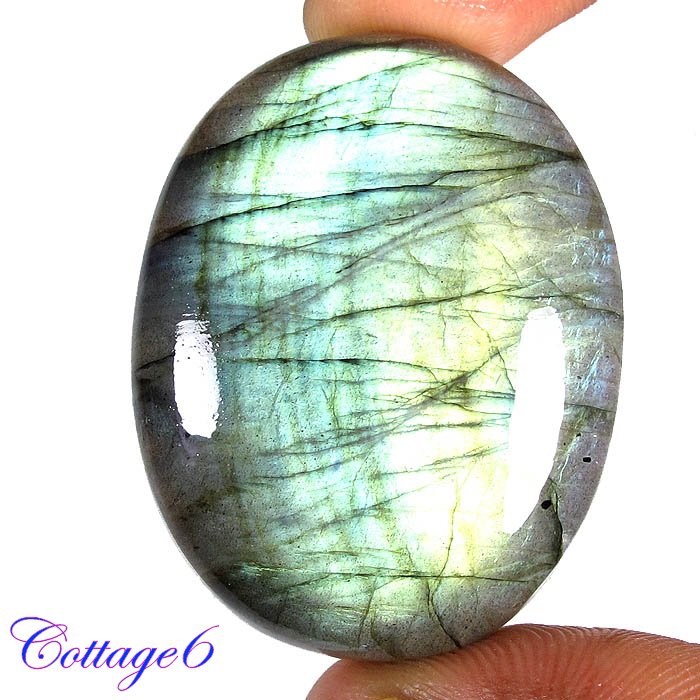 Certified 105.05Cts. NATURAL MULTY FIRE LABRADORITE OVAL SHAPE CABOCHON GEMSTONE C6-2174