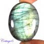 Certified 105.05Cts. NATURAL MULTY FIRE LABRADORITE OVAL SHAPE CABOCHON GEMSTONE C6-2174