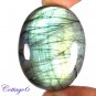 Certified 105.05Cts. NATURAL MULTY FIRE LABRADORITE OVAL SHAPE CABOCHON GEMSTONE C6-2174
