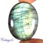 Certified 105.05Cts. NATURAL MULTY FIRE LABRADORITE OVAL SHAPE CABOCHON GEMSTONE C6-2174