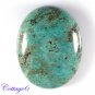 cERTIFIED ! 67.78Cts. NATURAL GREEN TIBET TURQUOISE OVAL CABOCHON GEMSTONE C6-2123