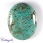 cERTIFIED ! 67.78Cts. NATURAL GREEN TIBET TURQUOISE OVAL CABOCHON GEMSTONE C6-2123