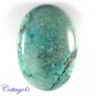 cERTIFIED AA!! 80.08Cts. NATURAL GREEN TIBET TURQUOISE OVAL CABOCHON GEMSTONE C6-2122
