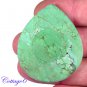 cERTIFIED  69.20Cts. NATURAL GREEN TIBET TURQUOISE PEAR CABOCHON GEMSTONE C6-2119