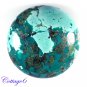 Certified 43.00Cts. NATURAL GREEN TIBET TURQUOISE ROUND SHAPE CABOCHON GEMSTONE C6-2116