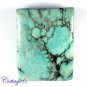 Certified 39.53Cts. NATURAL GREEN TIBET TURQUOISE OCTAGON CABOCHON GEMSTONE C6-2114