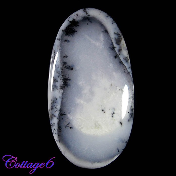 Certified 72.20Cts. NATURAL DENDRITE OPAL MERLINITE OVAL SHAPE CABOCHON GEMSTONE C6-2125