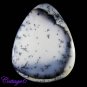 Certified 74.91Cts. NATURAL DENDRITE OPAL MERLINITE PEAR SHAPE CABOCHON GEMSTONE C6-2124