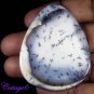 Certified 74.91Cts. NATURAL DENDRITE OPAL MERLINITE PEAR SHAPE CABOCHON GEMSTONE C6-2124