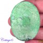 Certified 114.05Cts. NATURAL GREEN TIBET TURQUOISE OVAL CABOCHON ROYAL GEMSTONE C6-2113
