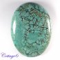 Certified 114.05Cts. NATURAL GREEN TIBET TURQUOISE OVAL CABOCHON ROYAL GEMSTONE C6-2113