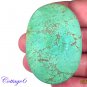 Certified AA!! 141.61Cts. NATURAL GREEN TIBET TURQUOISE OVAL CABOCHON GEMSTONE C6-2108