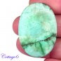 Certified 42.61Cts.100% NATURAL GREEN TIBET TURQUOISE OVAL CABOCHON ROYAL GEMSTONE C6-2107