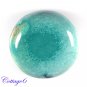 Certified  69.35Cts. NATURAL GREEN TIBET TURQUOISE ROUND CABOCHON GEMSTONE C6-2121