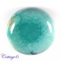 Certified  69.35Cts. NATURAL GREEN TIBET TURQUOISE ROUND CABOCHON GEMSTONE C6-2121
