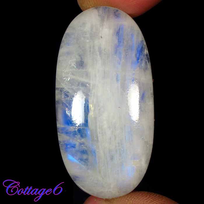 Certified  66.55Cts. NATURAL RAINBOW MOONSTONE OVAL CABOCHON GEMSTONE C6-2300