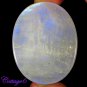 Certified  224.05Cts. NATURAL RAINBOW MOONSTONE OVAL CABOCHON GEMSTONE C6-2295