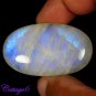 Certified  119.50Cts. NATURAL RAINBOW MOONSTONE OVAL CABOCHON GEMSTONE C6-2292
