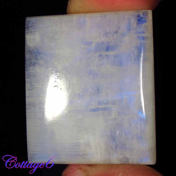 Certified ! 95.10Cts. NATURAL RAINBOW MOONSTONE OCTAGON CABOCHON GEMSTONE C6-2291