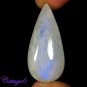 Certified 56.80Cts. NATURAL RAINBOW MOONSTONE PEAR CABOCHON GEMSTONE C6-2293