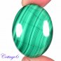 Certified  55.19Cts. NATURAL GREEN MALACHITE OVAL SHAPE CABOCHON GEMSTONE C6-2271