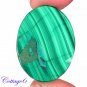 Certified  55.19Cts. NATURAL GREEN MALACHITE OVAL SHAPE CABOCHON GEMSTONE C6-2271