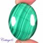 Certified  55.19Cts. NATURAL GREEN MALACHITE OVAL SHAPE CABOCHON GEMSTONE C6-2271